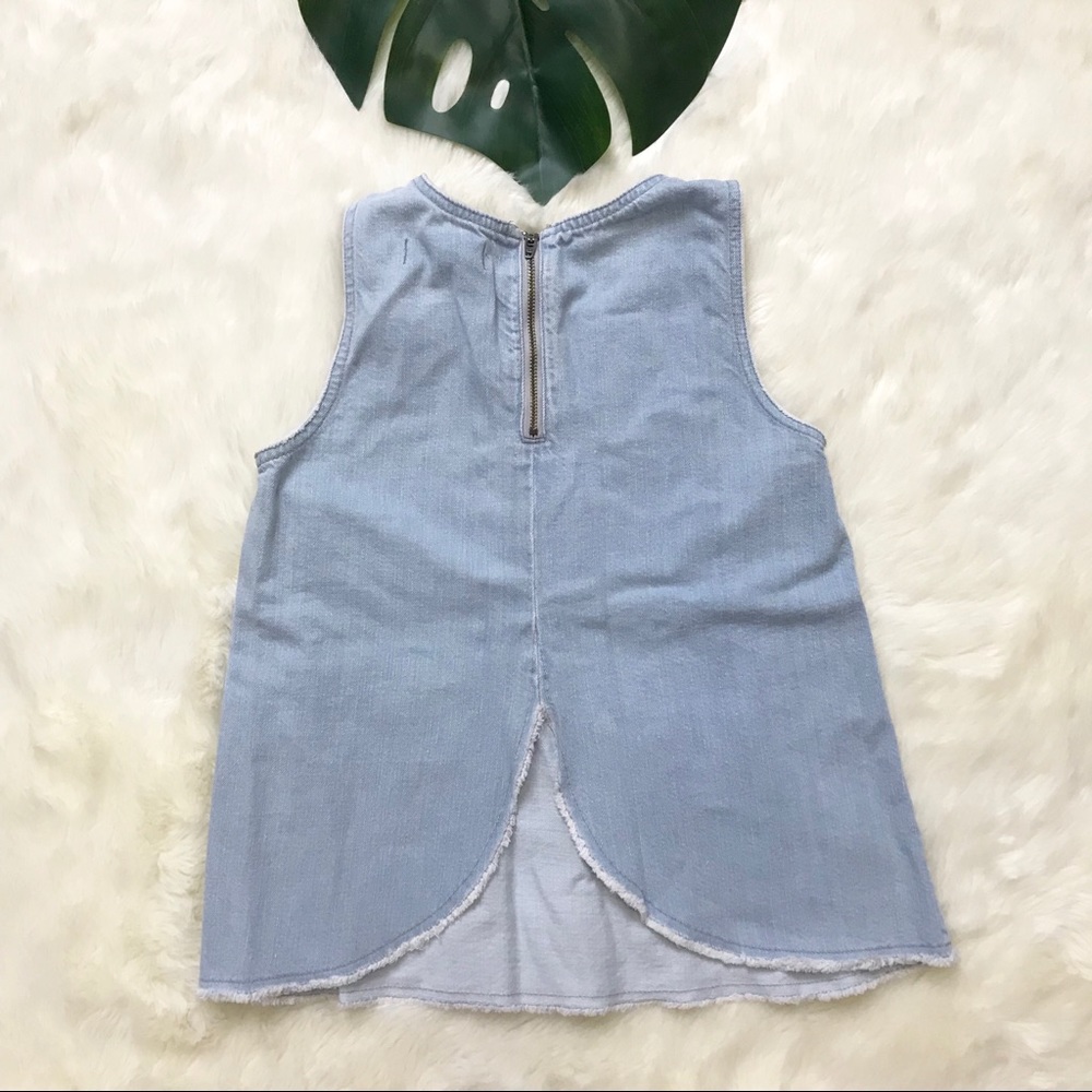 MADEWELL raw edge cutout denim tank - Picture 7 of 8